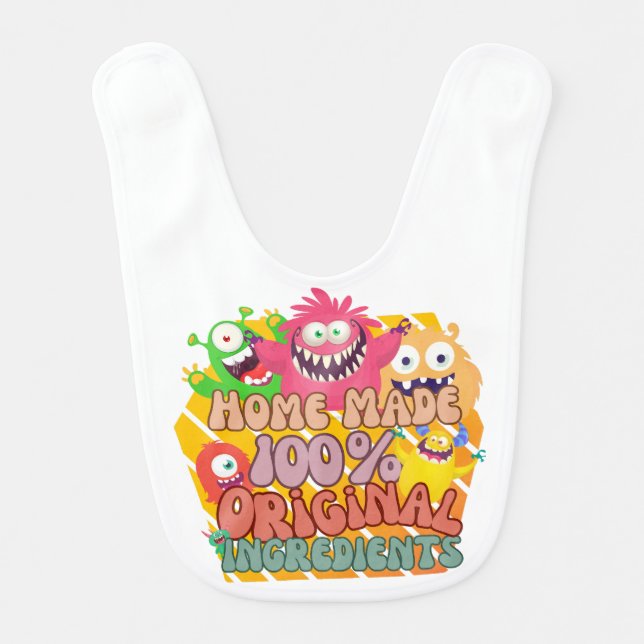 Little Monster Baby Bib (Front)