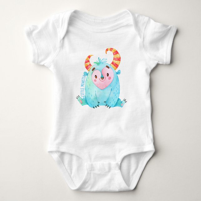 Little Monster Baby Bodysuit (Front)