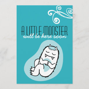 Little Monster Baby Shower Invitation (boy)