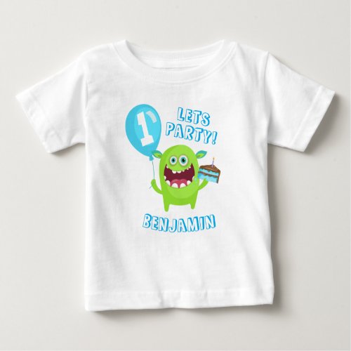 Little Monster Birthday Baby T_Shirt