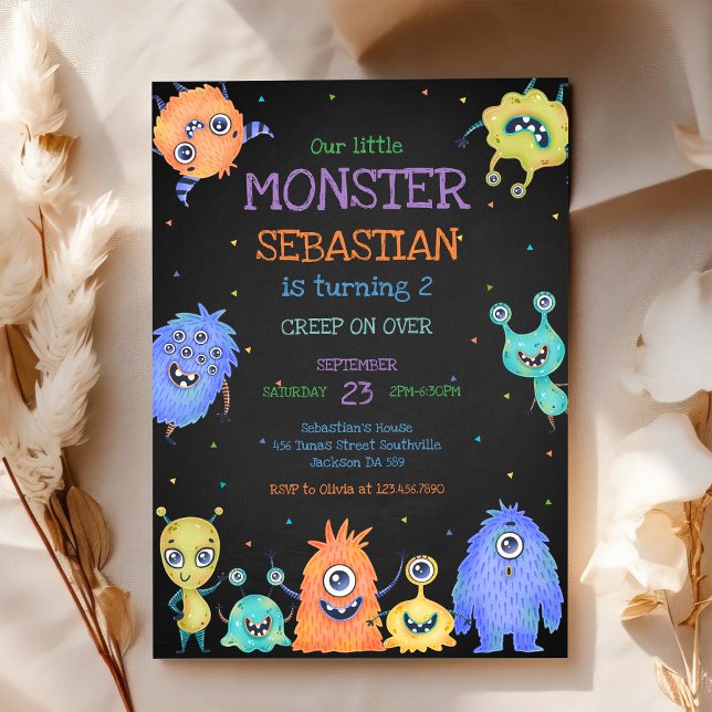 Little Monster Birthday Invitation (Creator Uploaded)