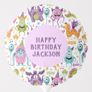 Little Monster Birthday Party Balloon