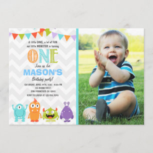 Little Monster Birthday Party Invitation