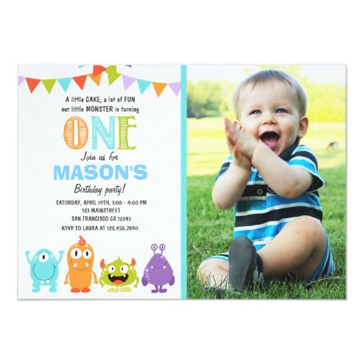 Little Monster Party Invitations 6