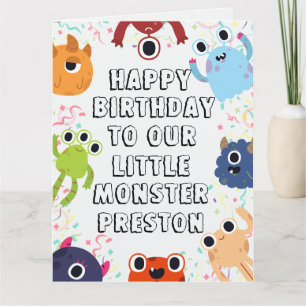 Little Monster Birthday Wishes for All Ages Card