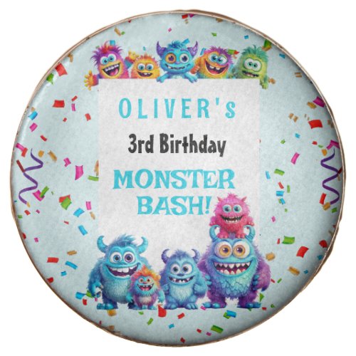 Little Monster Boy Birthday Chocolate Covered Oreo