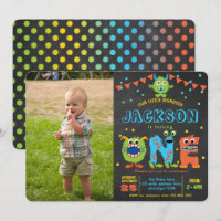 Little Monster chalkboard boy 1st birthday photo
