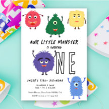 Little Monster First Birthday Party