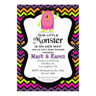 Halloween Baby Shower Invitation Template 4