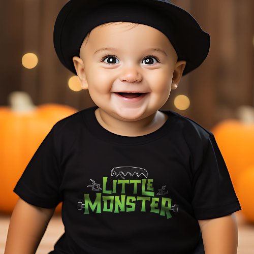 Little Monster Halloween Family Matching Funny  Baby T_Shirt