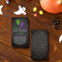 Little Monster Halloween Gender Reveal Party Book