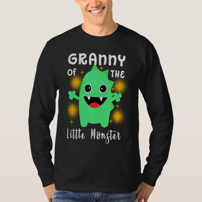 Little Monster Outfit  Granny Of The Little Monste T-Shirt (Front)
