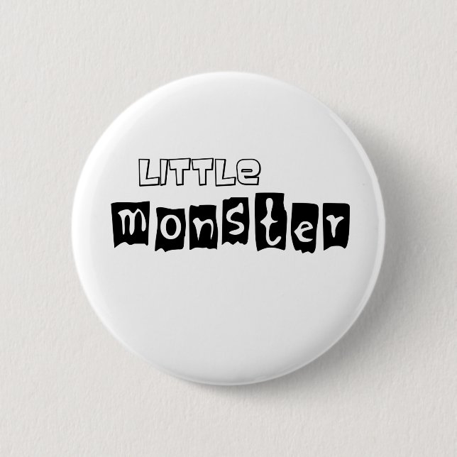 Little Monster Pinback Button (Front)