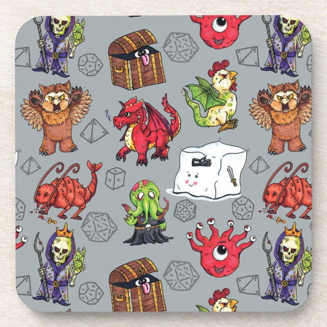 Little Monsters Beverage Coaster (Front)