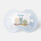 Little Monsters Boy Personalized Name Pacifier (Front)