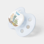 Little Monsters Boy Personalized Name Pacifier (Front Right)