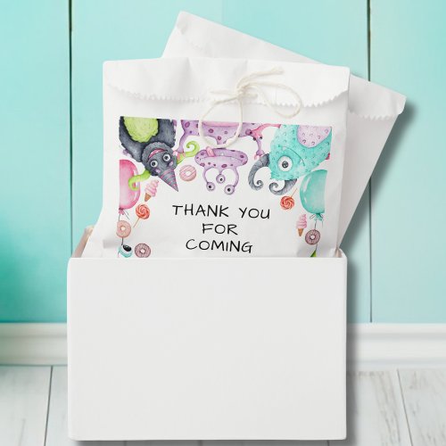 Little Monsters Kids Birthday Party Favor Bags