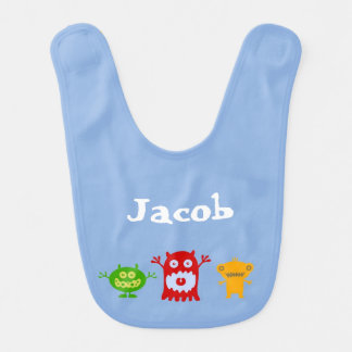Little Monsters Personalized Baby Bib