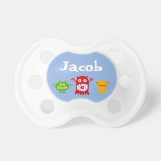 Little Monsters Personalized Baby Pacifier