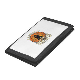 Little Morning Pick Me Up Halloween Ghost Skull Mu Trifold Wallet