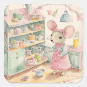 Little mouse at kitchen bullet sticker