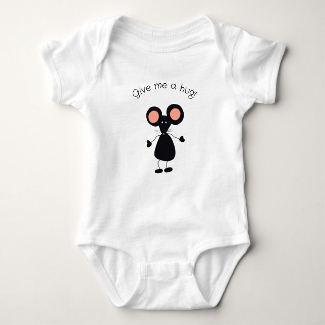 Little mouse baby bodysuit (Front)