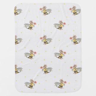 little mouse dressed as a bee baby blanket