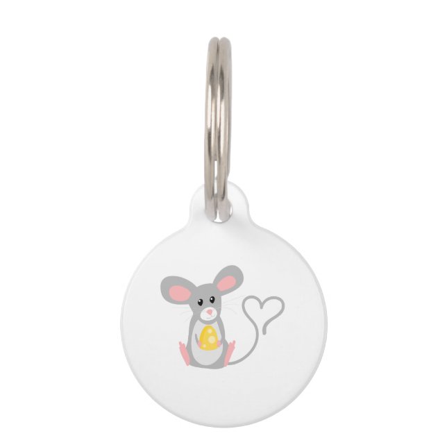 Little Mouse Pet ID Tag (Front)