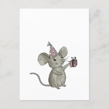 little mouse postcard