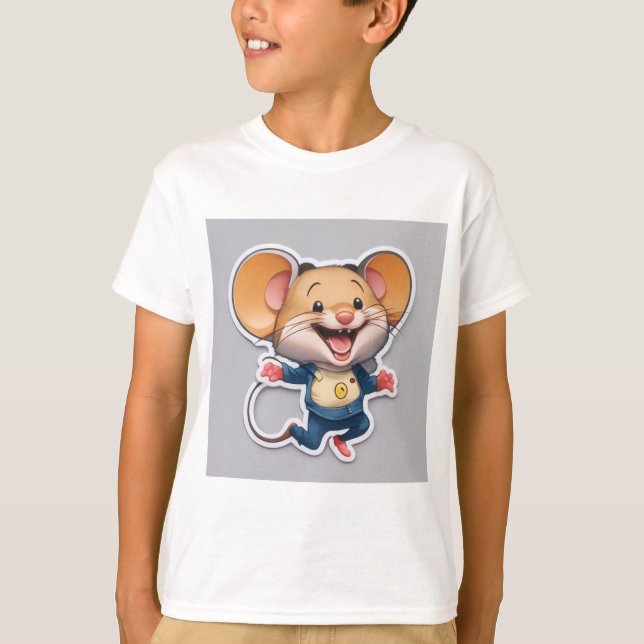 Little mouse sticker T-Shirt (Front)