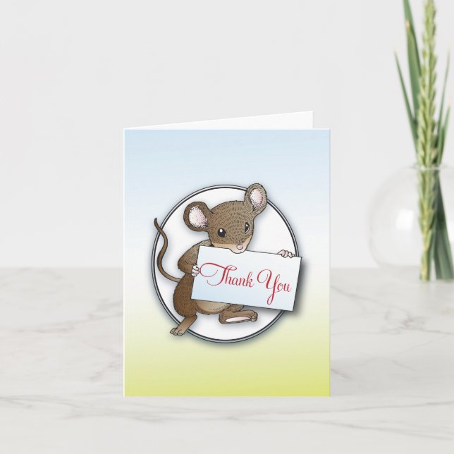 Little Mouse Thank You Card (Front)