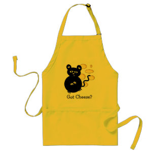 Little Mouse with Swiss Cheese Fondue Adult Apron