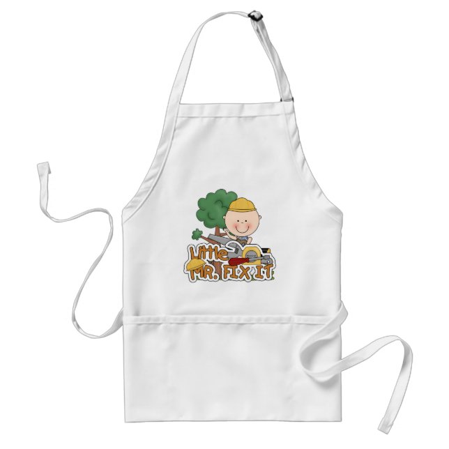Little Mr. Fix It - Saw Tshirts and Gifts Adult Apron (Front)
