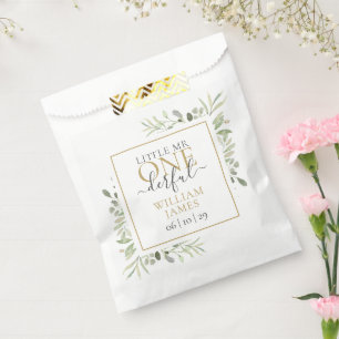 Little Mr ONEderful Boy First Birthday Favor Bag