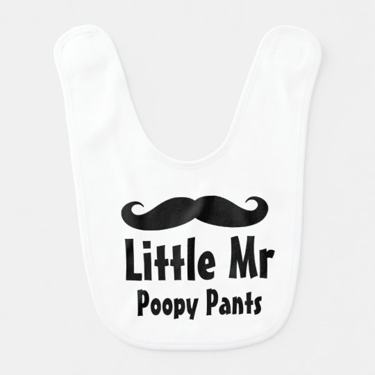 Little mr poopy pants bib Funny gift for baby
