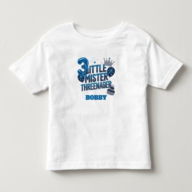 Little Mr. Threenager T-Shirt (Front)