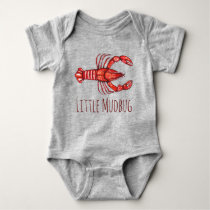 Little Mudbug Cajun Crawfish Baby Bodysuit Little Mudbug Cajun Crawfish Baby Bodysuit