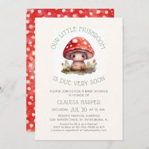 Little Mushroom Baby Shower Invitation