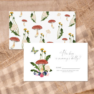 Little Mushroom - How big is mommy's belly game Enclosure Card