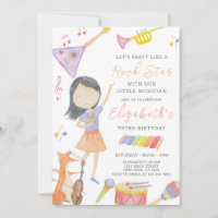Little Musician Birthday Invitation