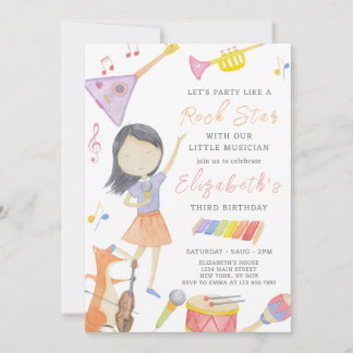 Little Musician Birthday Invitation