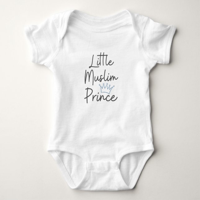 Little Muslim Prince Baby Bodysuit (Front)