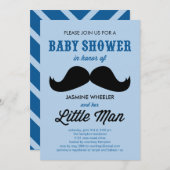 Little Mustache Baby Shower Invitations (Front/Back)