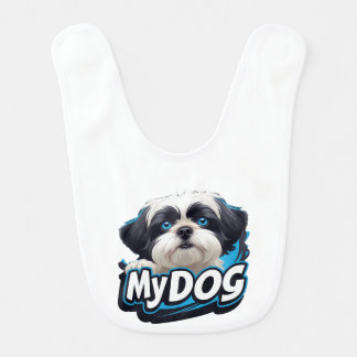 Little My Dog  Baby Bib