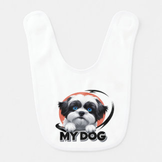Little My Dog Baby Bib
