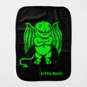 Little nasty Devil Baby Burp Cloth