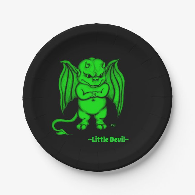 Little nasty Devil Paper Plates (Front)