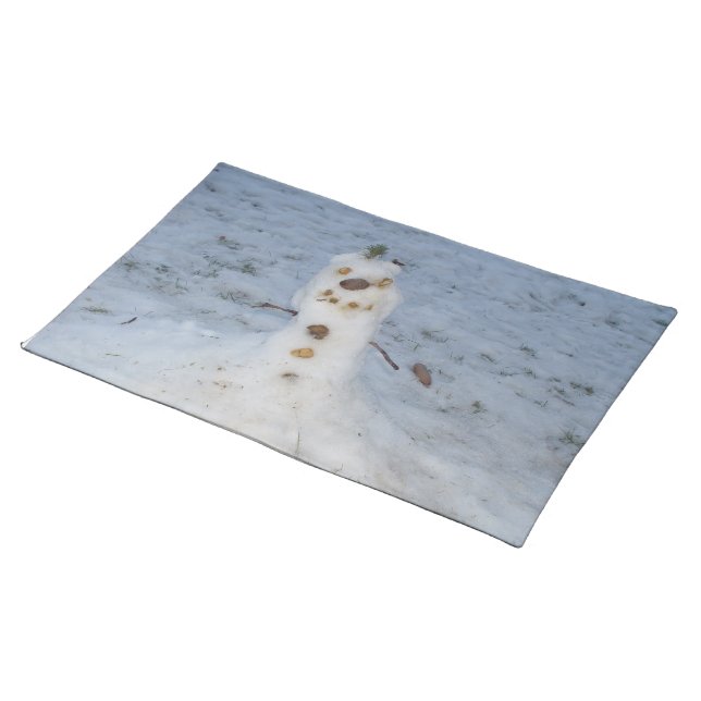 Little Nature Snowman Placemat (On Table)