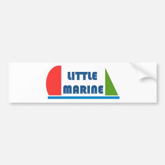 little navy bumper sticker (Front)