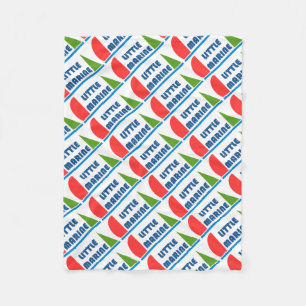 little navy fleece blanket